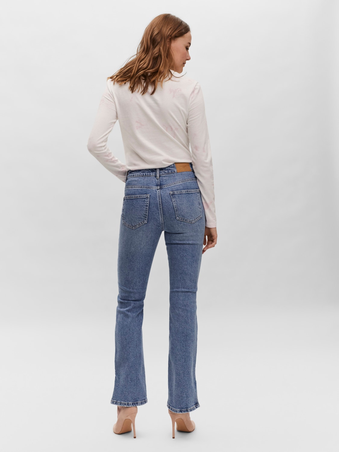 Vero Moda VMSELMA Taille haute Flared Fit Jeans -Light Blue Denim - 10255684