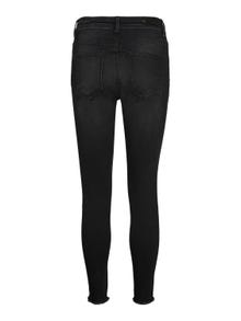 Vero Moda VMPEACH Taille moyenne Skinny Fit Jeans -Black Denim - 10255748