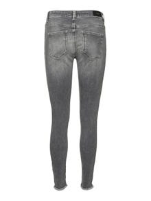Vero Moda VMPEACH Taille moyenne Skinny Fit Jeans -Medium Grey Denim - 10255749