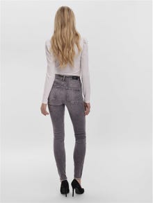 Vero Moda VMPEACH Medelhög midja Skinny Fit Jeans -Medium Grey Denim - 10255749