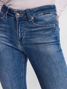 Vero Moda VMPEACH Normaali vyötärö Skinny fit Farkut -Medium Blue Denim - 10255750