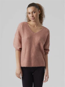 Vero Moda VMJULIE Sweter -Old Rose - 10256338