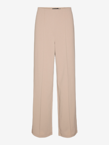 Vero Moda VMBECKY High rise Trousers -Silver Mink - 10257168