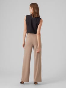 Vero Moda VMBECKY High rise Trousers -Silver Mink - 10257168