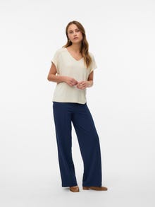 Vero Moda VMBECKY Taille haute Pantalons -Navy Blazer - 10257168