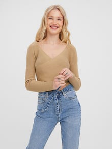 Vero Moda VMSCARLETT Pullover -Travertine - 10257484