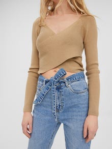 Vero Moda VMSCARLETT Pullover -Travertine - 10257484