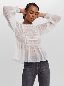 Vero Moda VMDULINA Top -Snow White - 10257489