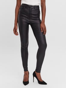 Vero Moda VMSANDRA Extra high waist Trousers -Black - 10257528