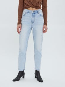 Vero Moda VMBRENDA High rise Straight fit Jeans -Light Blue Denim - 10258017