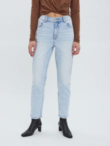 Vero Moda VMBRENDA Vita alta Straight Fit Jeans -Light Blue Denim - 10258017