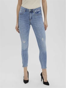 Vero Moda VMTILDE Vita media Slim Fit Jeans -Light Blue Denim - 10258087