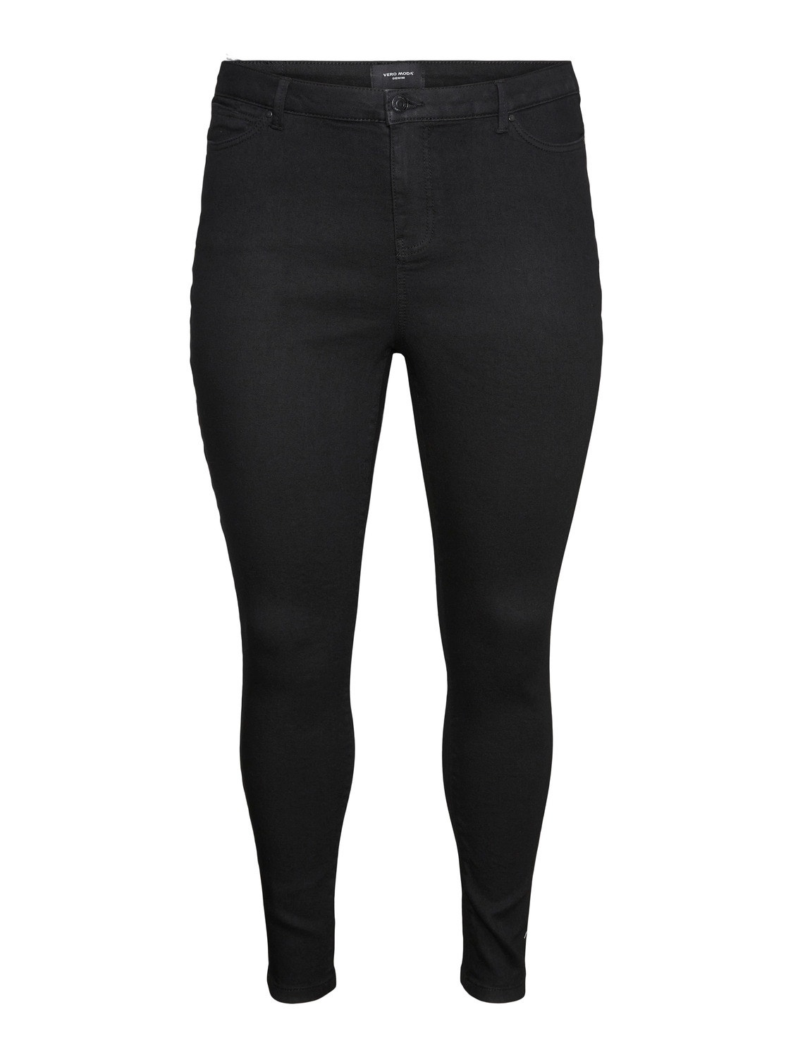 Vero Moda VMLUDY Hohe Taille Slim Fit Jeans -Black - 10258134
