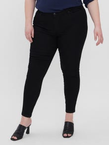 Vero Moda VMLUDY Hohe Taille Slim Fit Jeans -Black - 10258134