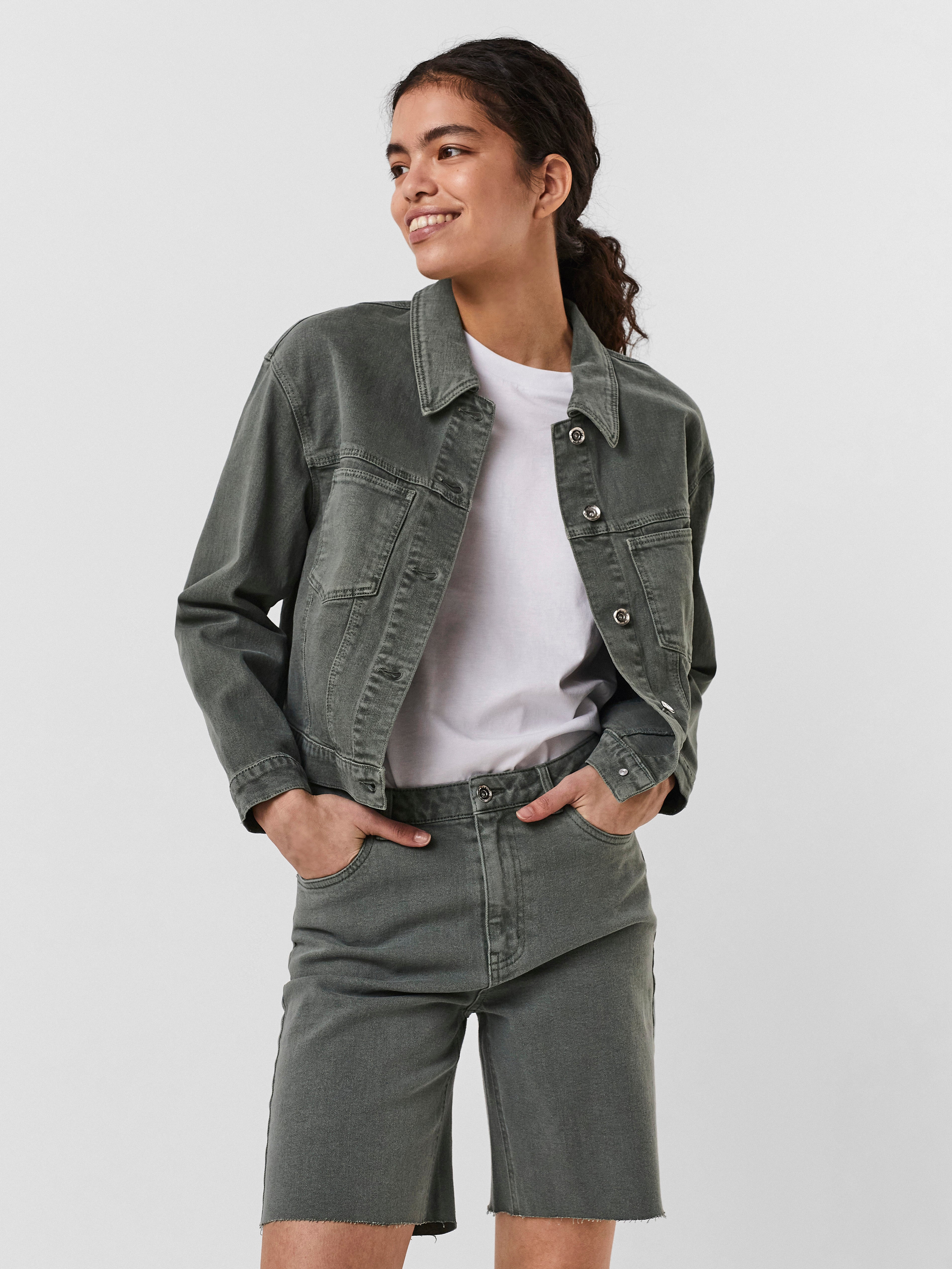 O-Neck Jacket | Medium Green | Vero Moda®