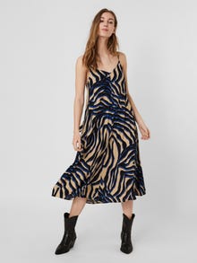 Vero Moda VMSIA Dlhé šaty -Travertine - 10258281