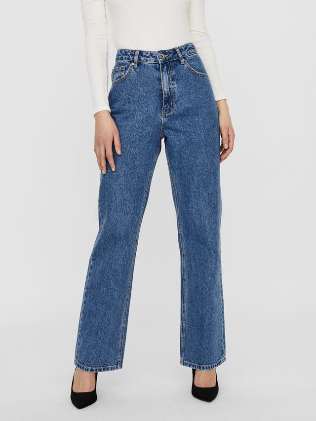 Vero Moda VMKITHY HÃ¸j talje Loose fit Jeans - 10258293