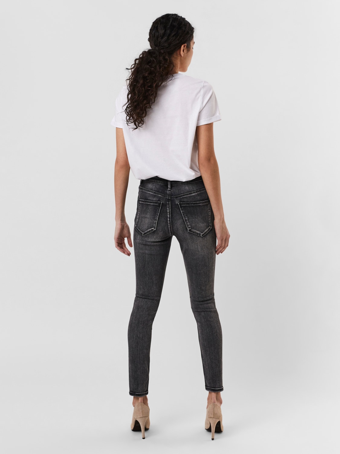 Vero Moda VMSOPHIA Slim Fit Jeans -Medium Grey Denim - 10259747