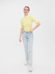 Vero Moda VMVIO T-Shirt -Lemon Meringue - 10259772