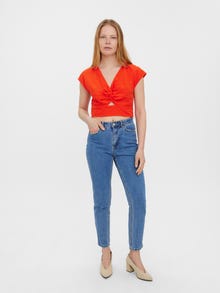Vero Moda VMJESMILO Top -Spicy Orange - 10260305