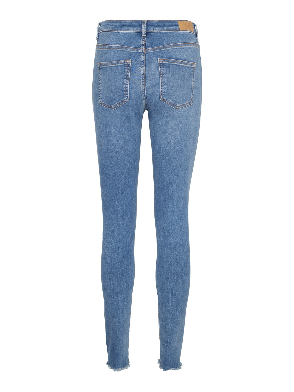 Vero Moda VMPEACH Middels høyt snitt Skinny Fit Jeans -Light Blue Denim - 10260333