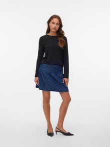 Vero Moda Tavapärane lõige Ümmargune kaelus Top -Black - 10260456