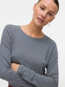 Vero Moda VMAVA Top -Medium Grey Melange - 10260456
