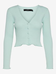 Vero Moda VMFIBLY Gebreid vest -Brook Green - 10260769