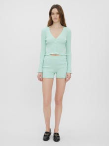 Vero Moda VMFIBLY Gebreid vest -Brook Green - 10260769