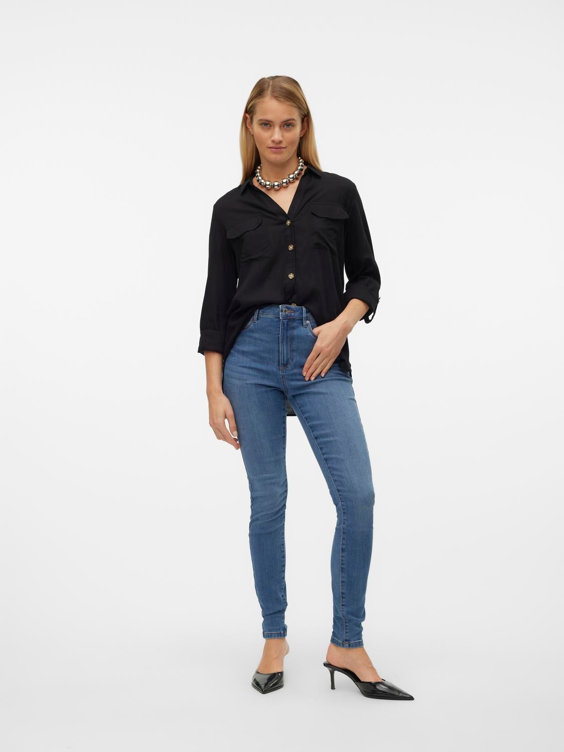 VMSOPHIA Vita alta Skinny Fit Jeans