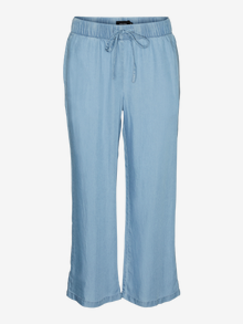 Vero Moda VMLILIANA Mid waist Trousers -Light Blue Denim - 10261003