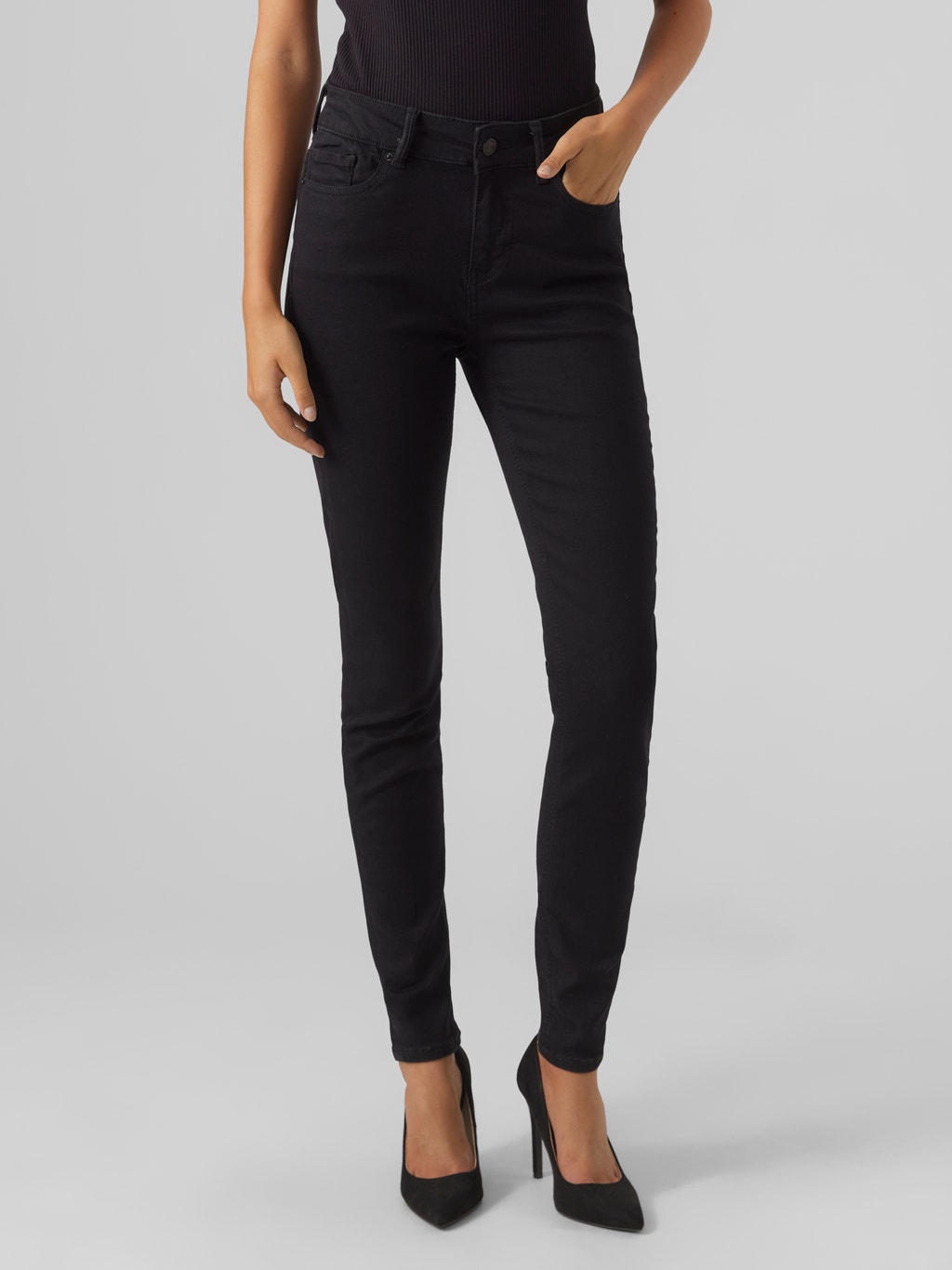 Skinny Fit Jeans | Black | Vero Moda®