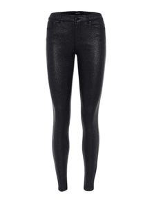 Vero Moda VMSEVEN Mid waist Trousers -Black - 10261256