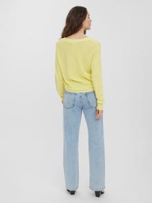 Vero Moda VMNEWLEXSUN Strickjacke -Lemon Meringue - 10261276