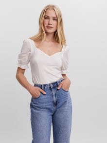 Vero Moda VMALBERTA Top -Bright White - 10261337