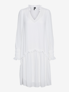 Vero Moda VMZIGGA Langes Kleid -Cloud Dancer - 10261339