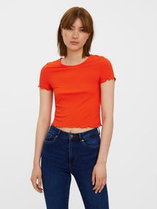 Vero Moda VMJILL Top -Spicy Orange - 10262156