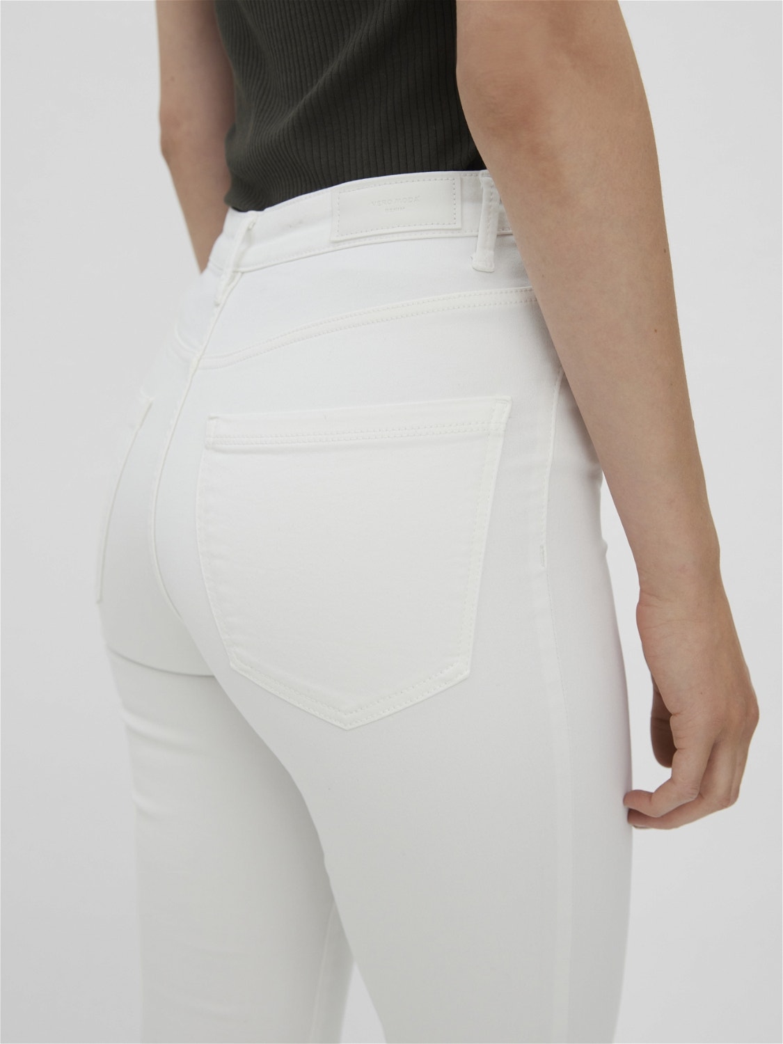 Vero Moda VMSOPHIA Vita alta Skinny Fit Jeans -Bright White - 10262685