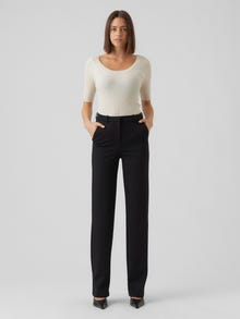 Vero Moda VMZAMIRA Taille moyenne Pantalons -Black - 10263670