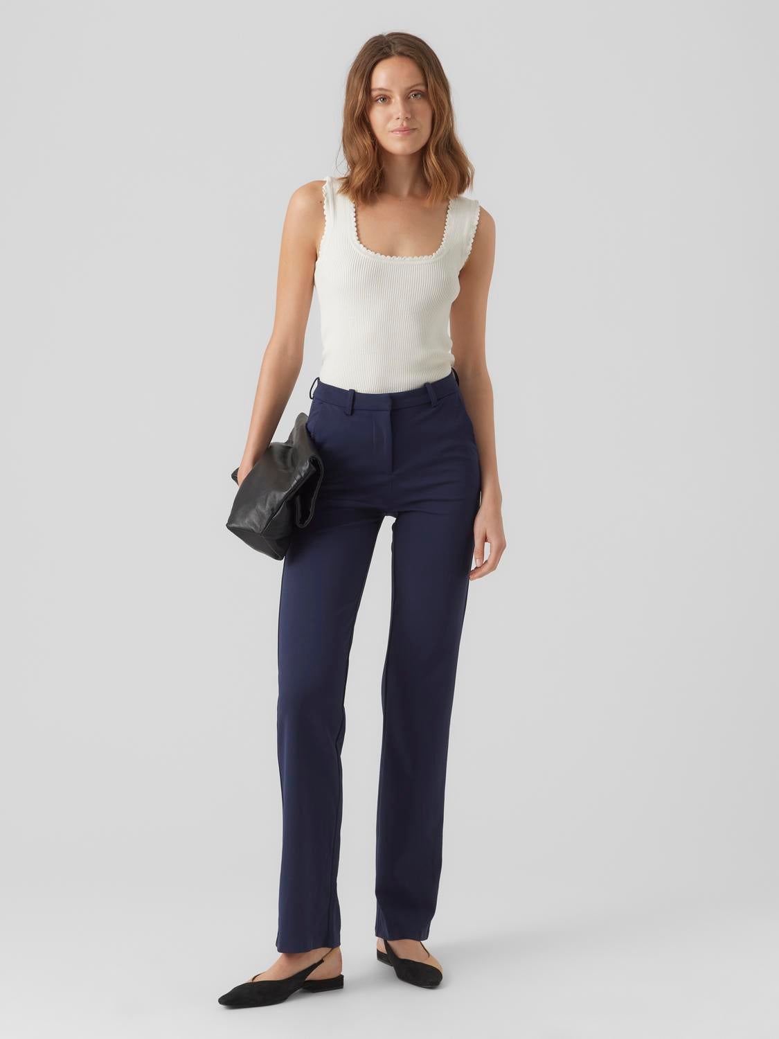 Tall Wide Leg Pants #AFF, , #spon, #AFFILIATE, #Wide, #Leg, #Pants, #Tall |  Tall wide leg pants, Trousers women outfit, French street fashion