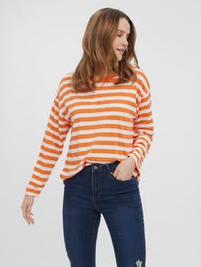 Vero Moda VMONELLI T-Shirt -Orange Peel - 10263883