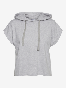 Vero Moda Tavapärane lõige Kapuuts Dressipluusid -Light Grey Melange - 10264007