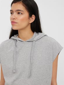 Vero Moda Tavapärane lõige Kapuuts Dressipluusid -Light Grey Melange - 10264007