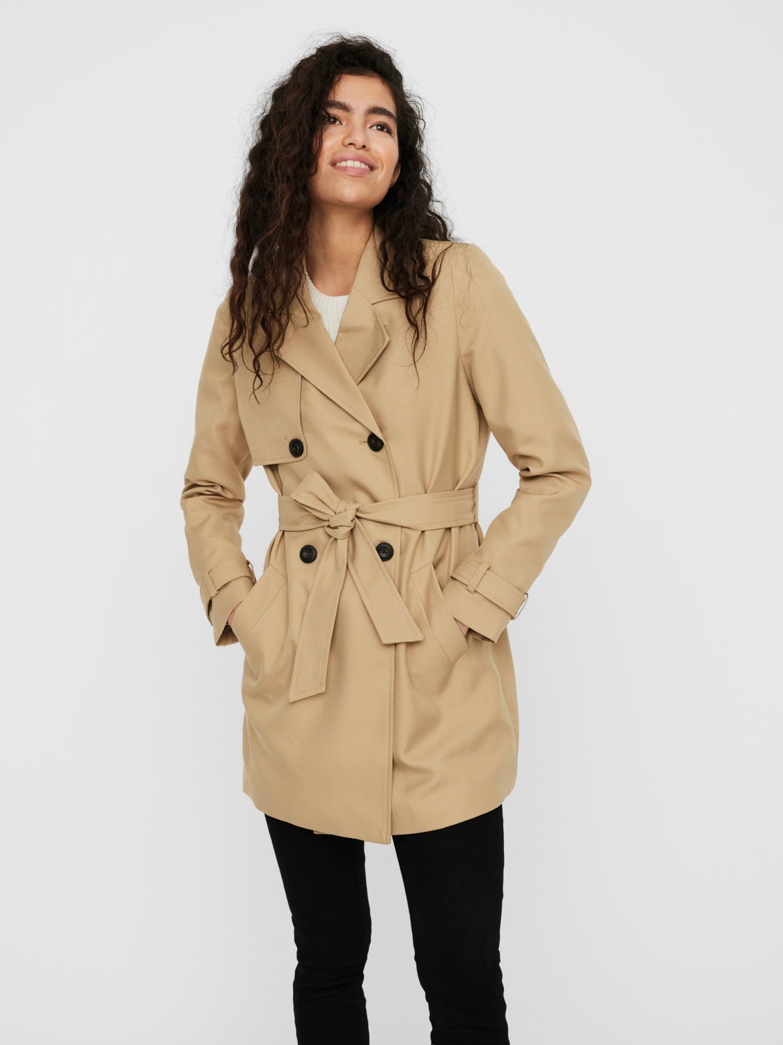 WOMEN FASHION Coats Casual Vero Moda Trench coat discount 57% Brown M 