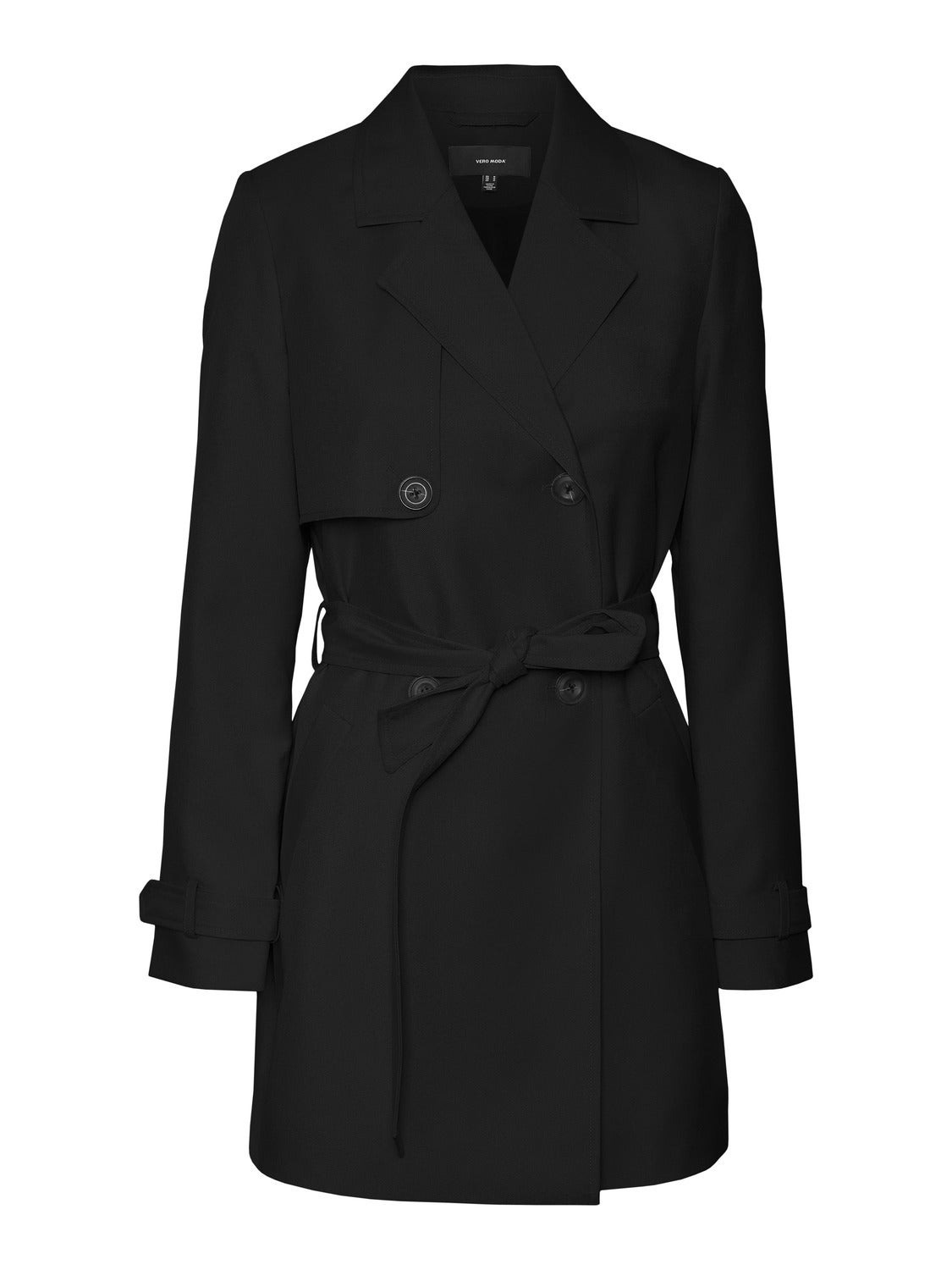 Mint&berry Trenchcoat zwart casual uitstraling Mode Jassen Trenchcoats 
