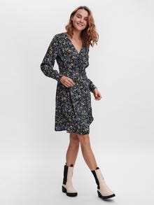 Vero Moda VMABBY Lange jurk -Black - 10264356
