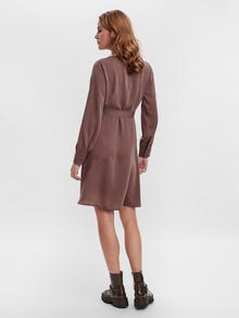 Vero Moda VMABBY Lange jurk -Deep Taupe - 10264356