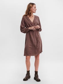 Vero Moda VMABBY Long dress -Deep Taupe - 10264356
