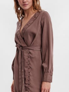 Vero Moda VMABBY Long dress -Deep Taupe - 10264356