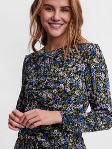 Vero Moda Avar lõige Ümmargune kaelus Top -Black - 10264369